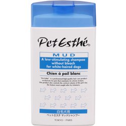 ペットエステ マッドシャンプー 白毛犬用 350ml