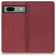 WORK10GG-RD-GPX7A [本革スマホケース Google Pixel 7a用 スタンド機能＆カードポケット付き ワインレッド]