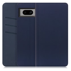 WORK13GG-NEWNY-GPX7A [PUレザースマホケース Google Pixel 7a用 スタンド機能＆カードポケット付き ネイビー]