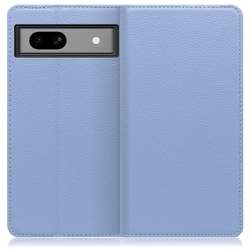 WORK16GG-BU-GPX7A [本革スマホケース Google Pixel 7a用 スタンド機能＆カードポケット付き ブルー]