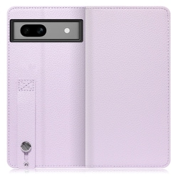 WORK23GG-PL-GPX7A [ベルト付きの本革スマホケース Google Pixel 7a用 スタンド機能＆カードポケット付き パープル]