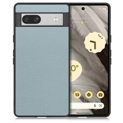 WORK25GG-BU-GPX7A [本革スマホケース Google Pixel 7a用 ストラップホール付き スカイブルー]
