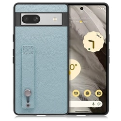 WORK26GG-BU-GPX7A [本革スマホケース Google Pixel 7a用 ホールドベルト付き スカイブルー]