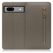 WORK27GG-GB-GPX7A [本革スマホケース Google Pixel 7a用 スタンド機能＆カードポケット付き グレージュ]