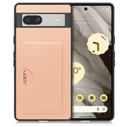 WORK28GG-RS-GPX7A [PUレザースマホケース Google Pixel 7a用 カードポケット&ストラップホール付き アンバーローズ]