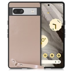 WORK33GG-CM-GPX7A [本革スマホケース Google Pixel 7a用 ストラップ＆ストラップホール付き モンブランキャメル]