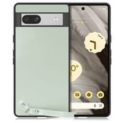 WORK33GG-GN-GPX7A [本革スマホケース Google Pixel 7a用 ストラップ＆ストラップホール付き アイスグリーン]