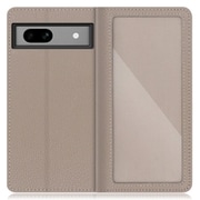 WORK35GG-GB-GPX7A [本革スマホケース Google Pixel 7a用 カスタマイズ機能&スタンド機能＆カードポケット付き グレージュ]