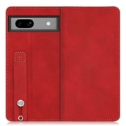 WORK42GG-RD-GPX7A [ベルト付きスマホケース Google Pixel 7a用 スタンド機能＆カードポケット付き ロイヤルレッド]