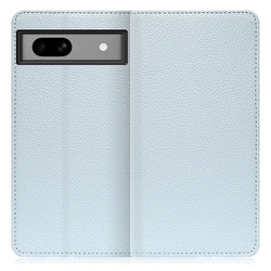 WORK47GG-BU-GPX7A [本革スマホケース Google Pixel 7a用 スタンド機能＆カードポケット付き スカイブルー]