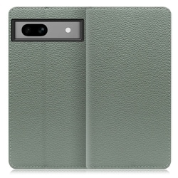 WORK47GG-DG-GPX7A [本革スマホケース Google Pixel 7a用 スタンド機能＆カードポケット付き ダルグリーン]