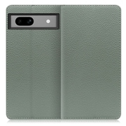 WORK47GG-DG-GPX7A [本革スマホケース Google Pixel 7a用 スタンド機能＆カードポケット付き ダルグリーン]