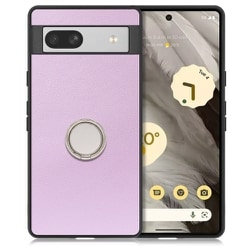 WORK48GG-PL-GPX7A [本革スマホケース Google Pixel 7a用 スタンド機能＆ストラップホール付き ラベンダーパープル]