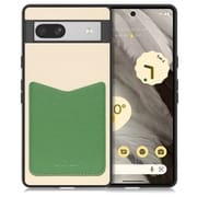 WORK49GG-CMGN-GPX7A [PUレザースマホケース Google Pixel 7a用 ストラップホール＆カードポケット付き クリームグリーン]