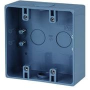 PVR-BKW [露出スイッチボックス ブランクタイプ 2ヶ用 呼び22用 グレー 1個]