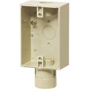 PVR22-BC1AGJ [露出スイッチボックス 防水コンセント用 コネクタ付 ベージュ 1個]