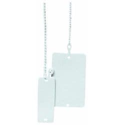 KFY-1W [ワンタッチカラーエフ プラスチック製・線名札 角形15×42 結束部長さ100mm 白 20枚入]