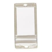 KFCZ-3755 [カードエフ プラスチック製・線名札 透明・チャック付ケースタイプ・ひも無 43×87 10枚入]