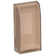 WBKS-1M [プロテクトカバー屋内用スリム L型プラグ用 一連用 ミルキーホワイト 1個]