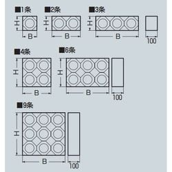 ヨドバシ.com - 未来工業 KFERB-100-4 [カクフレキ用 レジンブロック