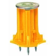 カラー・ヘッダーインサート 型枠用 ボルト径W3/8 ロングタイプ 黄 20個 NK-3LY20