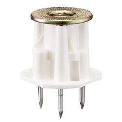 カラー・ヘッダーインサート 型枠用 ボルト径W3/8 白 50個 NK-3W50
