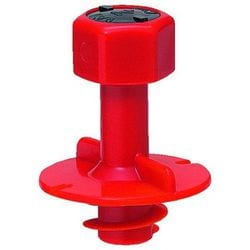 ニューカラーインサート 断熱材用 防露型/断熱材厚20・25mm用 ボルト径W3/8 赤 20個 MSH-3RS20