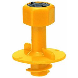 ニューカラーインサート 断熱材用 防露型/断熱材厚20・25mm用 ボルト径W3/8 黄 20個 MSH-3YS20