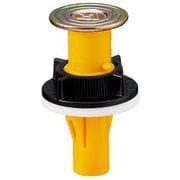 カラー・ヘッダーインサート デッキプレート用 コンクリート埋設専用 パッキン付 ボルト径W3/8 黄 50個 ND-3SY50