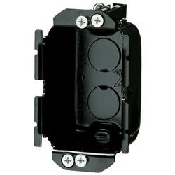 SBP-1FGY [小判穴ホルソー用パネルボックス 鉄製 深形 あと付けはさみボックス 1ヶ用 黒 1個]