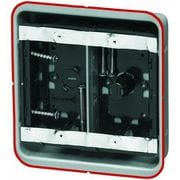 SBG-2FS [鋼製カバー付スライドボックス 省令準耐火対応 センター磁石付・浅形/深さ30mm 2ヶ用 1個]