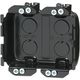 SBP-2FGF [小判穴ホルソー用パネルボックス 省令準耐火対応キット 2ヶ用/仕切板付 黒 1組]