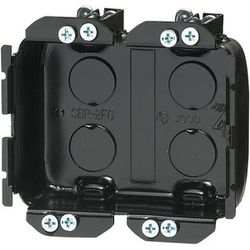 SBP-2FGF [小判穴ホルソー用パネルボックス 省令準耐火対応キット 2ヶ用/仕切板付 黒 1組]