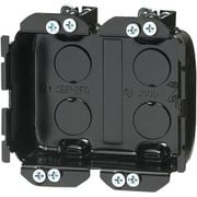 SBP-2FGF [小判穴ホルソー用パネルボックス 省令準耐火対応キット 2ヶ用/仕切板付 黒 1組]