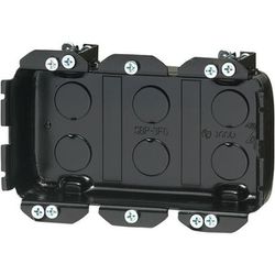 SBP-3FGF [小判穴ホルソー用パネルボックス 省令準耐火対応キット 3ヶ用/仕切板付 黒 1組]