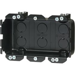 SBP-3FGYF [小判穴ホルソー用パネルボックス 省令準耐火対応キット 深形 3ヶ用/仕切板付 黒 1組]
