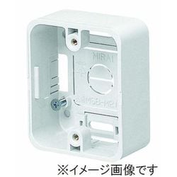 MSB-M2C [モール用スイッチボックス ホテル用 ケーブル配線用露出スイッチボックス クリーム 1個]