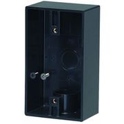 PVR16-1LK [露出スイッチボックス 防滴プレート用 適合管VE14・16 ブラック 1個]