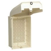 WBV-3KM [ウオルボックス プラスチック製防雨ボックス 鍵付/プラスチック基台/キーNo.200 タテ型 ミルキーホワイト 1台]