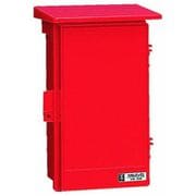 WB-3AR [ウオルボックス プラスチック製防雨ボックス 屋根付/タテ型 赤色 1台]
