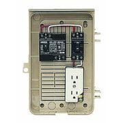 2-1CT [屋外電力用仮設ボックス 漏電しゃ断器・分岐ブレーカ・コンセント内蔵 ELB組込品 ベージュ 1台]