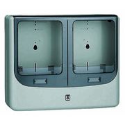 WPN-2WG [電力量計ボックス バイザー付 2個用 グレー 1個]