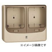 WPN-2WJ [電力量計ボックス バイザー付 2個用 ベージュ 1個]