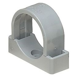 VPS-25G10 [VP台付サドル 適合管ドレンパイプDP-25/VP管VP25 グレー 10個]