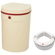 JT7555 [DEO・PAIL デオペールミニ 12L おむつ処理ポット 抗菌防臭 専用カセット1個付 アイボリー]