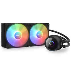 1.54インチディスプレイ搭載 240mm水冷CPUクーラー RGBファンブラックモデル KRAKEN RGB 240 RL-KR240-B1