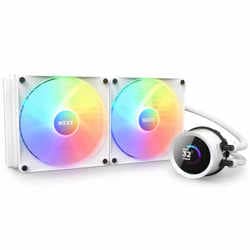 1.54インチディスプレイ搭載 280mm水冷CPUクーラー RGBファンホワイトモデル KRAKEN RGB 280 White RL-KR280-W1
