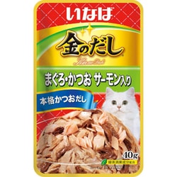 金のだし パウチ まぐろ・かつお サーモン入り [猫用 ゼリー 40g 一般食]