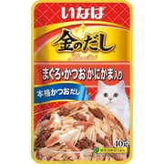 金のだし パウチ まぐろ・かつお かにかま入り [猫用 ゼリー 40g 一般食]