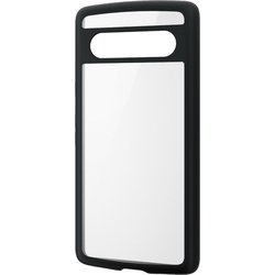 PM-P231TSLFCBK [Google Pixel 7a ケース ハイブリッド カバー 衝撃吸収 軽量 薄型 スリム カメラ周り保護 ストラップホール付 背面クリア TOUGH SLIM LITE ブラック]